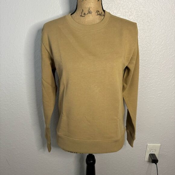 allbirds Tops - NWT Allbirds Women Size S R&R Hazy Beige Crew Terry Sweatshirt Hemp Cotton Gym